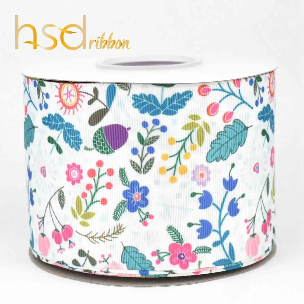 03 HSDCraft 22 мм 25 мм 38 мм 50 мм 75 мм 3 дюйма HT на Grosgrain ленты для diy - Цвет: 03
