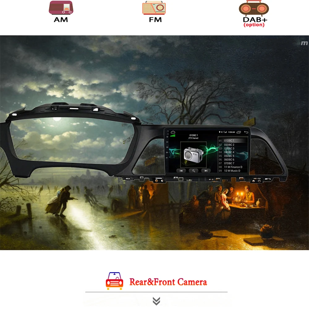 $139.79 6G+128G Car Radio For Hyundai Sonata 7 LF 9 2014 - 2017 Multimedia Video Player Navigation GPS Android 10.0 No 2din 2 Din DVD