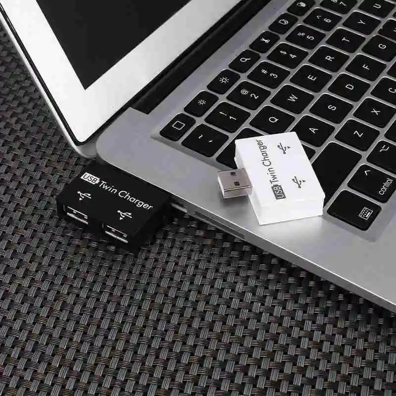 

USB2.0 Charger Hub 2 Port Charger Hub Adapter Sale Usb New For Phone Fashion Splitter Converter Computer Charging Tablet O6M4