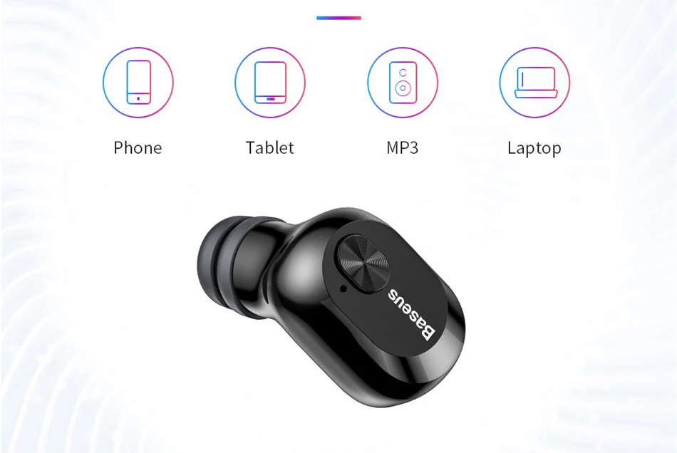 Baseus W01 TWS Bluetooth наушники беспроводные наушники Bluetooth 5,0 стерео Бас Беспроводные наушники с HD микрофоном для телефона