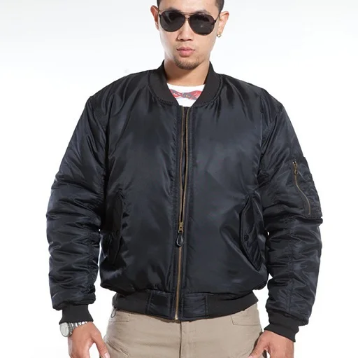 Куртка бомбер MA1 Мужская теплая пуховик пилота ВВС в стиле милитари Авиатор