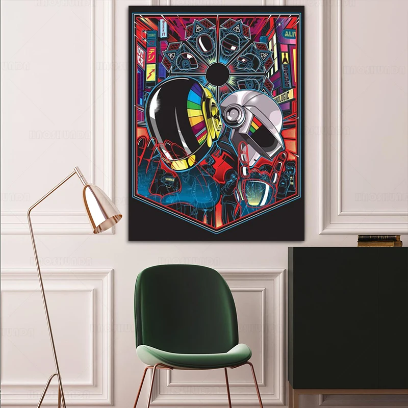 Женская маска музыкальный постер и печать на холсте художественная живопись