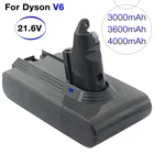 Сменная литий-ионная батарея 21,6 в 4000 мАч для пылесоса Dyson V6 DC61 DC62 DC72 DC58 DC59 DC72 DC74 и 3,0 Ач