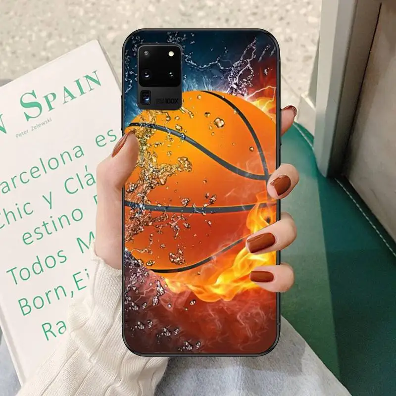 

Basketball Space Dunk Fire Phone Case For Samsung A51 71 31 40 30s 21s Galaxy S9 10 20 Plus Note9 10pro 20 20ultra