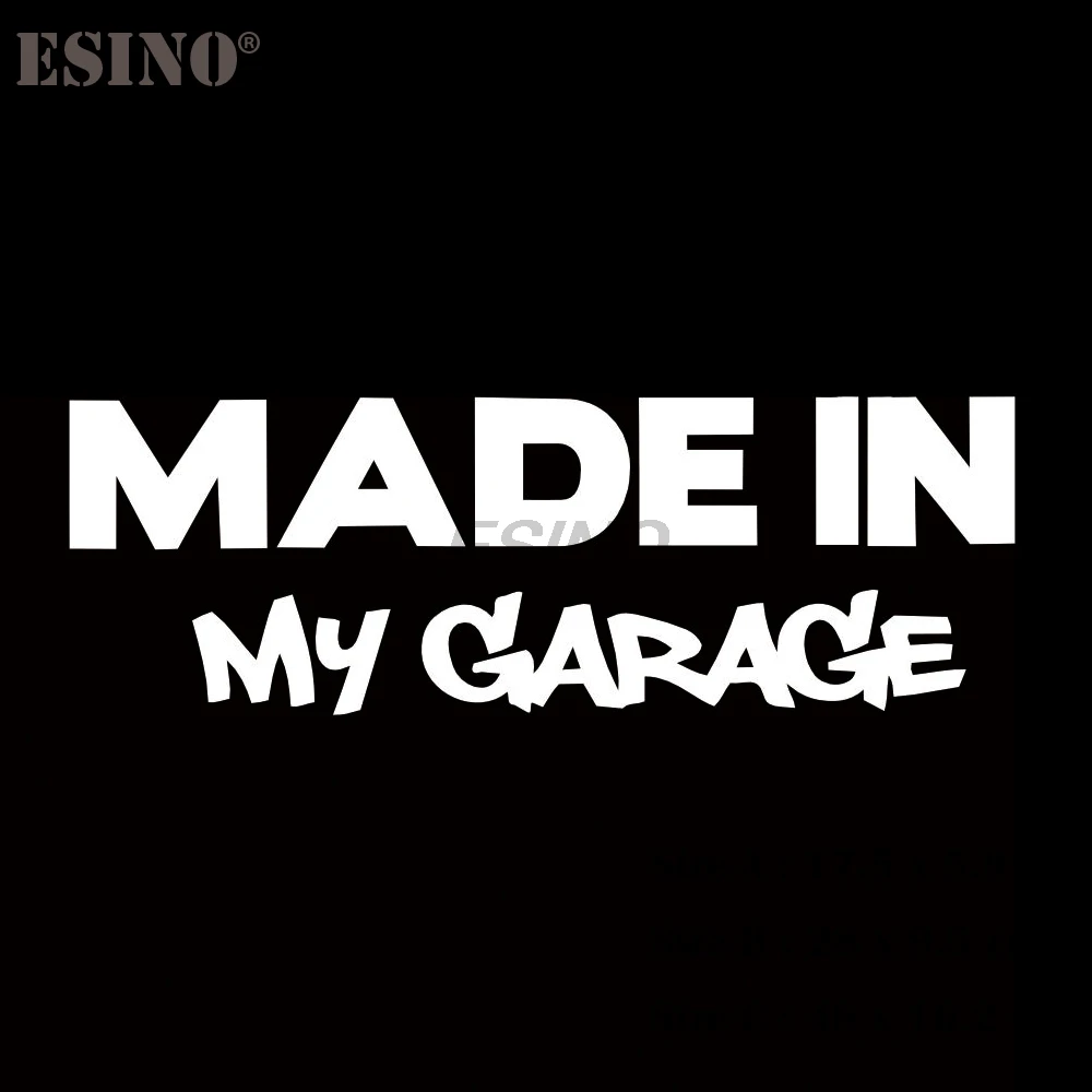 Автомобильный Стайлинг сделано в гараже резьба Авто Водонепроницаемый Наклейка