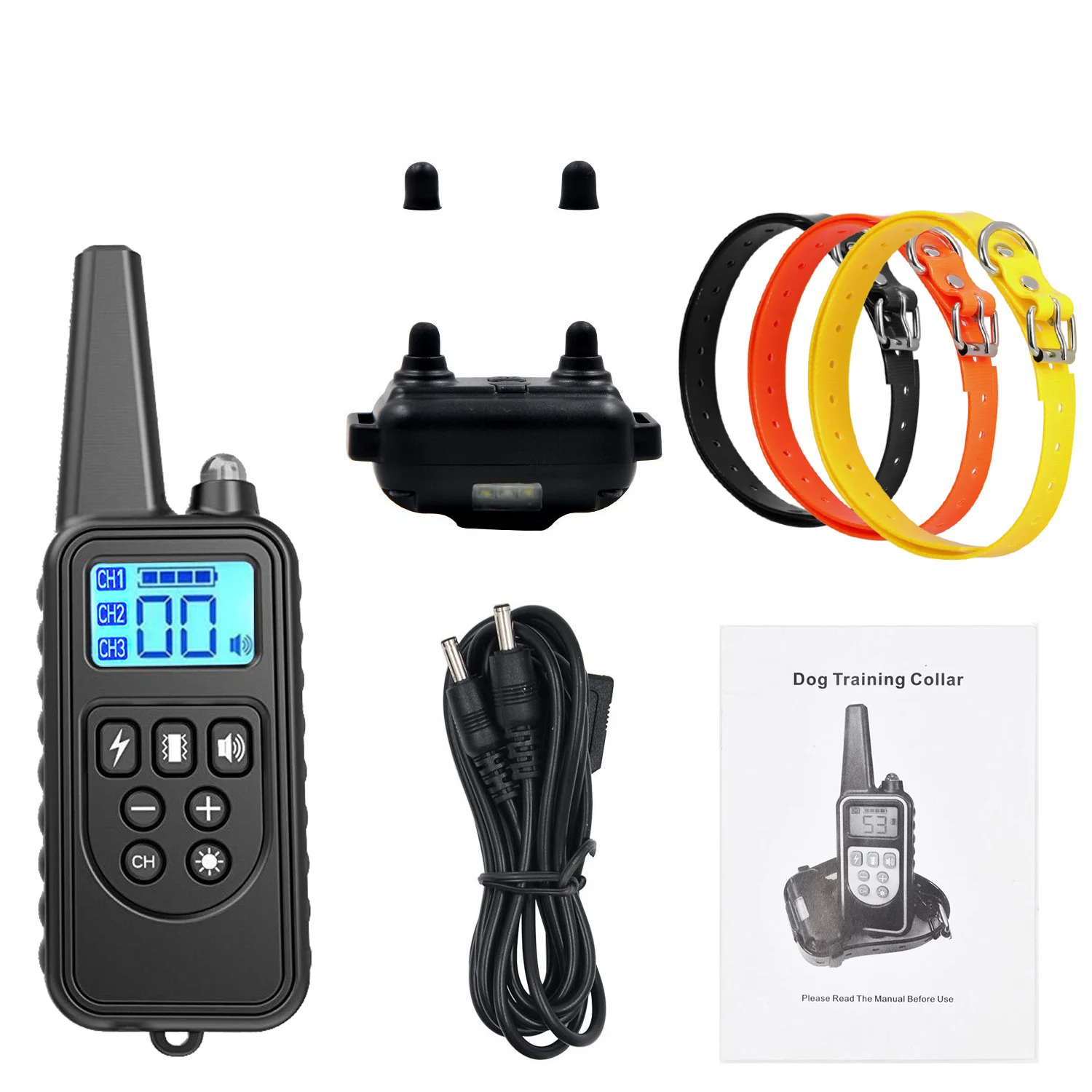 Тренировочный ошейник для домашних собак с защитой от лай и стоп-воротником