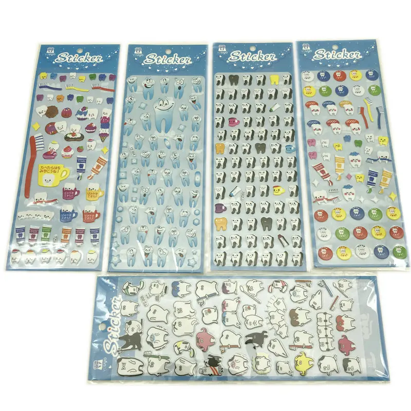 100 шт. стоматологический милый в форме коренного зуба мультфильм зубы потери