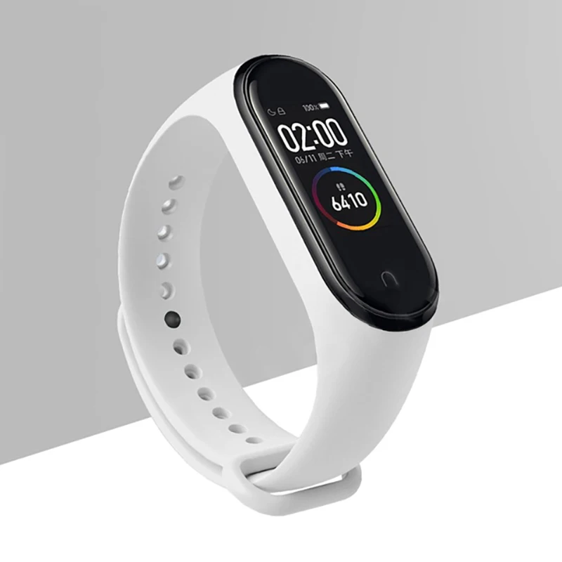 Топ mi Band 3/4 ремешок силиконовый ремешок браслет аксессуары для Xiaomi mi Band 3/4 Smart