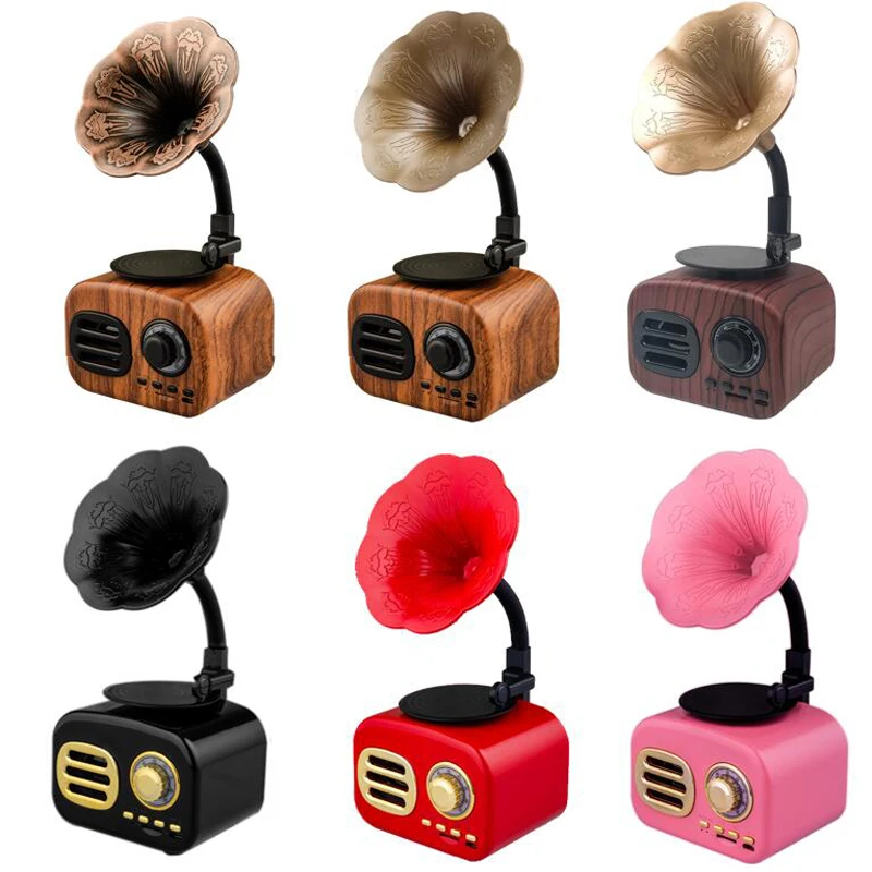 Ретро bluetooth динамик винтажный Мини Bluetooth Ностальгический тяжелый бас 3D стерео