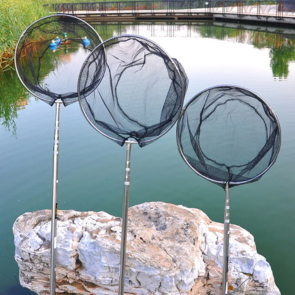 

Folding Fishing Net Stainless Steel Catch Release Landing Net Fishing Equipment