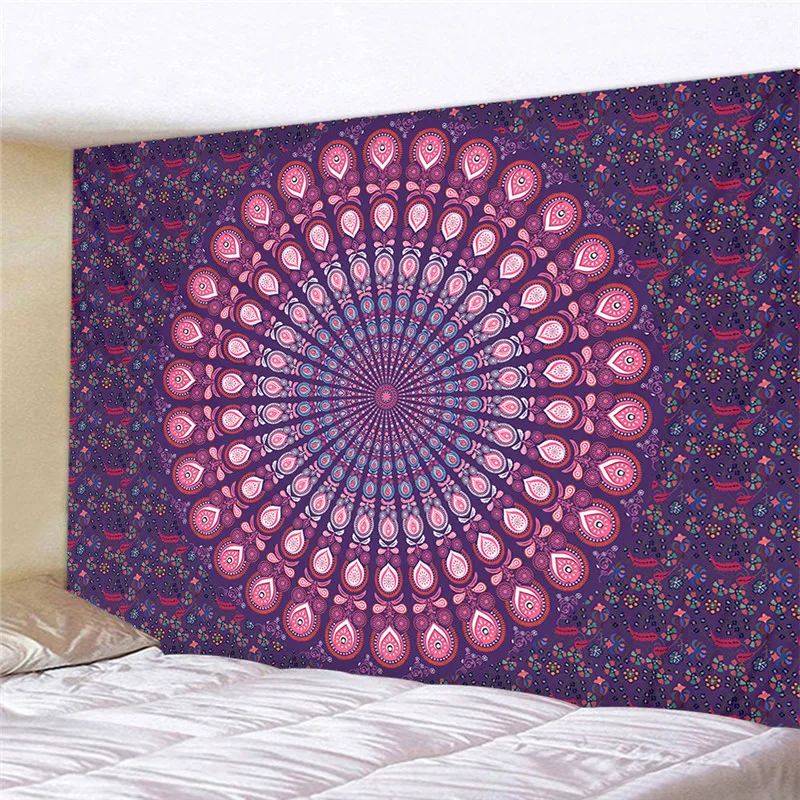 Квадратный гобелен Mandala из полиэстера 180*230 см Настенный Коврик декоративный