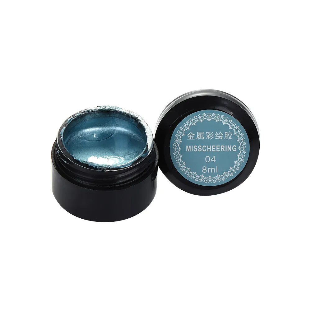 Гель для ногтей с металлическим эффектом розовое золото серебро УФ светодиодная