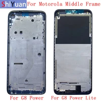 housing middle frame lcd bezel plate panel chassis for motorola g8 power g8 power lite phone metal middle frame replacement part