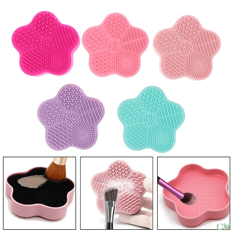 

Starfish Silicone Makeup Brush Cleaner Pad Make Up Washing Foundation Brush Gel Cleaning Mat Brush Scrubber Board Tool