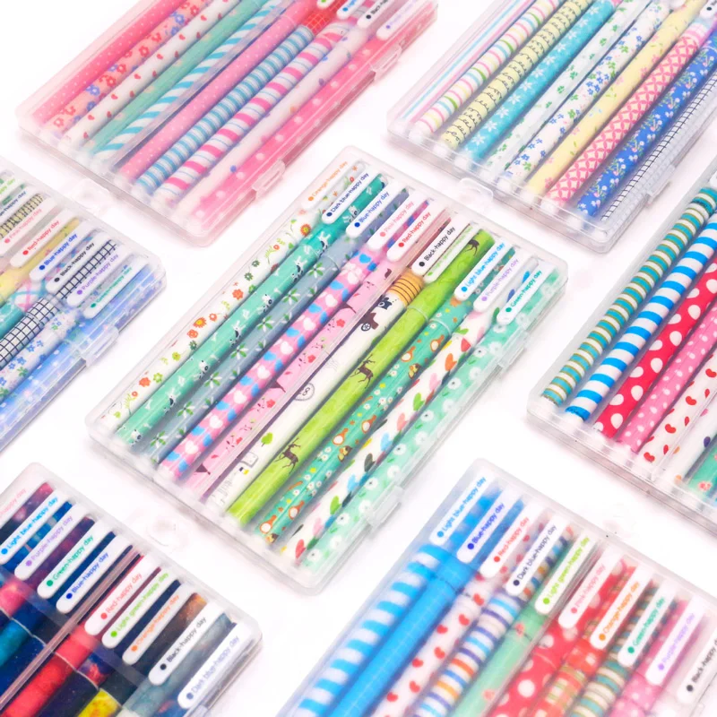 

Colorful Star Flower Garden Gel Pen Cute Kawaii Cartoon Colored School Office Writing Stationary Pens Ballpoint 0.38mm Supplies