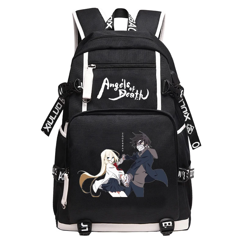 Angels of Death Anime Bag Large-capacity schoolbag Students creative personality fashion casual backpack laptop bag |