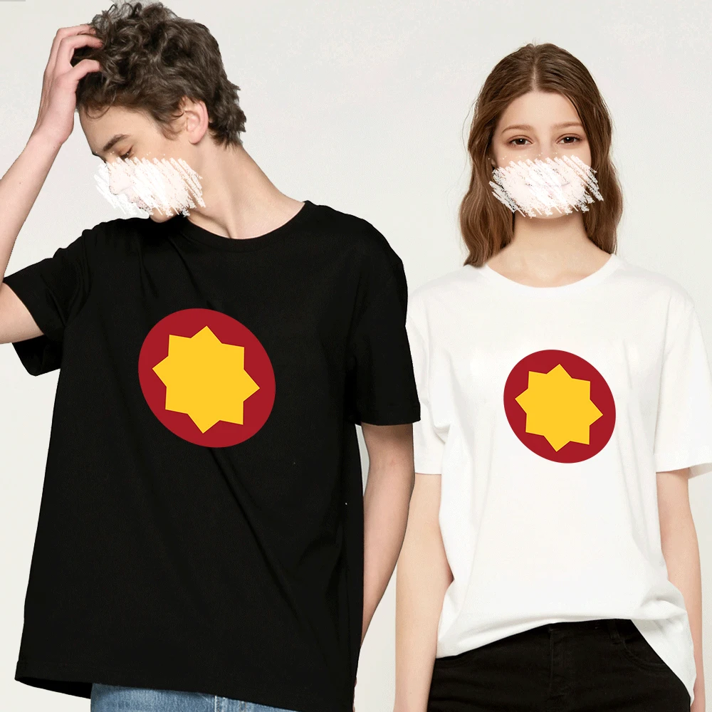 Оригинальная Мужская хлопковая футболка простая с надписью Щит топ короткими