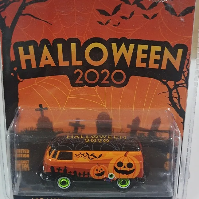 

Greenlight cars 1/64 HALLOWEEN 2020 Volks wagen vw panel bus Collect die-casting alloy car models