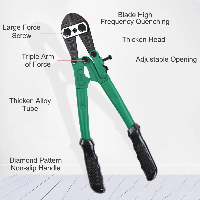 Болторез LAOA сверхмощные плоскогубцы для резки проволоки из стали Cr V 12/14/18