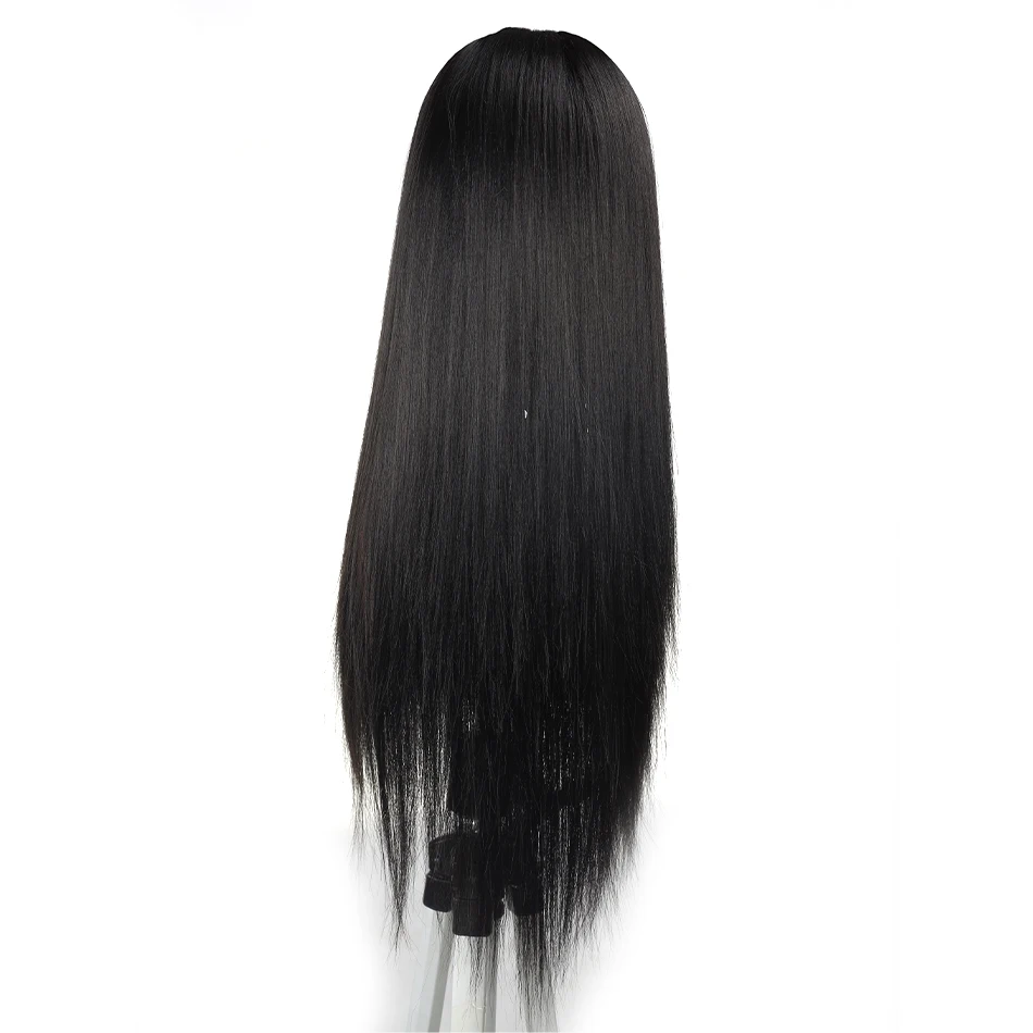 

Synthetic Lace Front Wigs Long Straight T-Part Lace Synthetic Wigs For Women Heat Resistant Daily Wigs Natural Black Hair Wigs