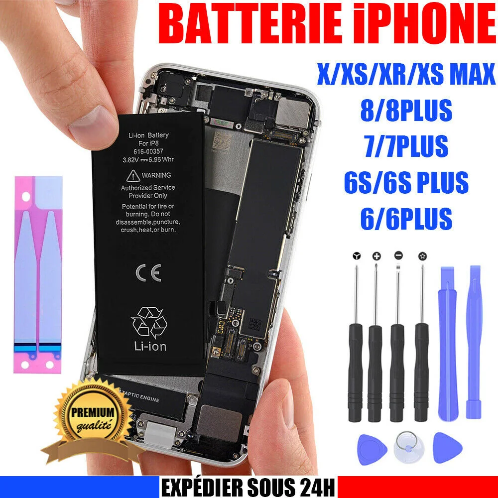 

Batterie Pour For iPhone 6 6S 7 8 Plus XR X XS Max Neuve 100%
