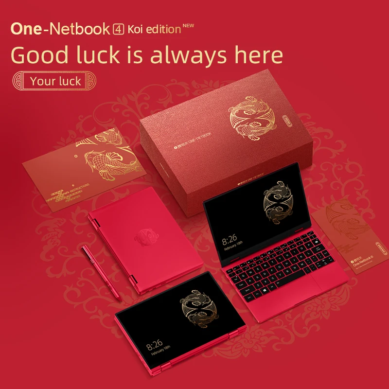 2022 New Year Pre-sale One GX OneMix4 Koi Edition Pocket Laptop i7-1160G7 16G RAM 1TB SSD 10.1" 2.5K IPS Notebook Computer Win11 |