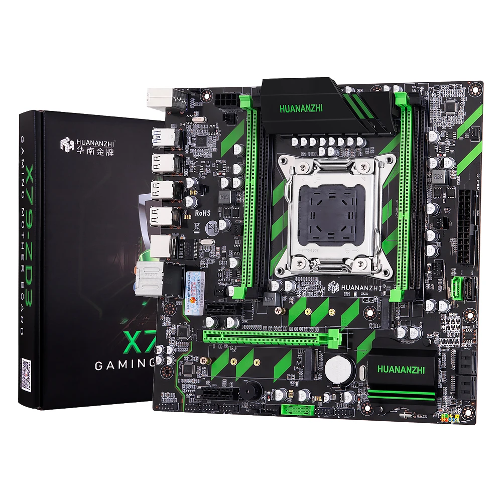 Комплект материнской платы huanan Zhi X79 X79-ZD3 M.2 NVME MATX с процессором Intel Xeon E5 2689 2,5 ГГц 4*8 Гб(32 ГБ) DDR3 1600 МГц ECC/REG ram