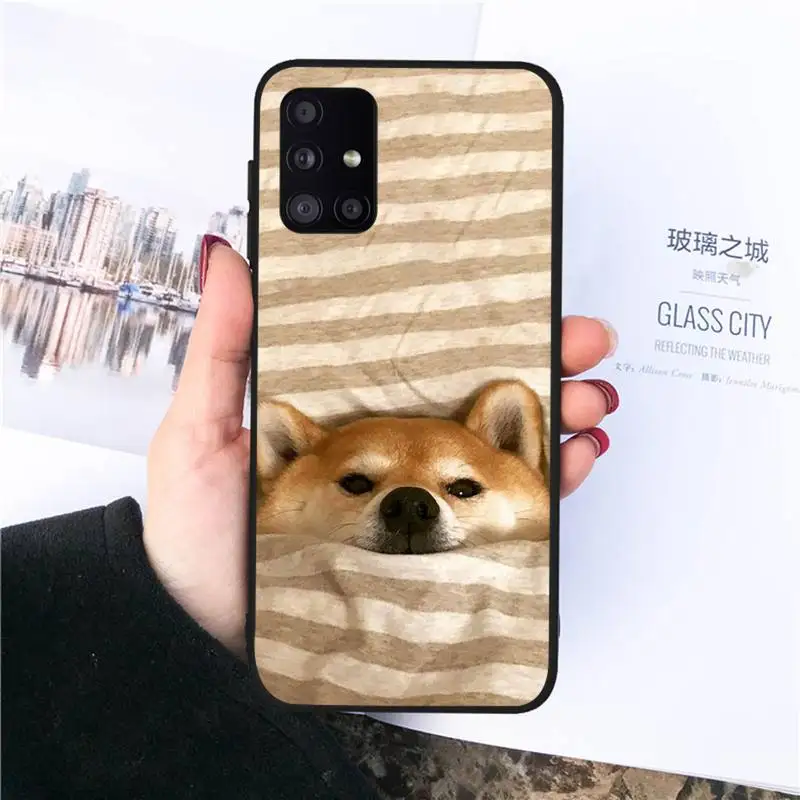 

animal shiba inu Phone Case For Samsung S6 S7 edge S8 S9 S10 e plus A10 A50 A70 note8 J7 2017
