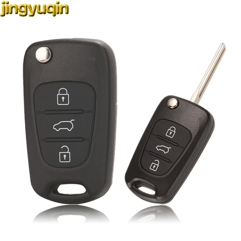 Jingyuqin дистанционного автомобиля 3BTN складной ключ оболочки для hyundai I20 I30 IX35 акцент