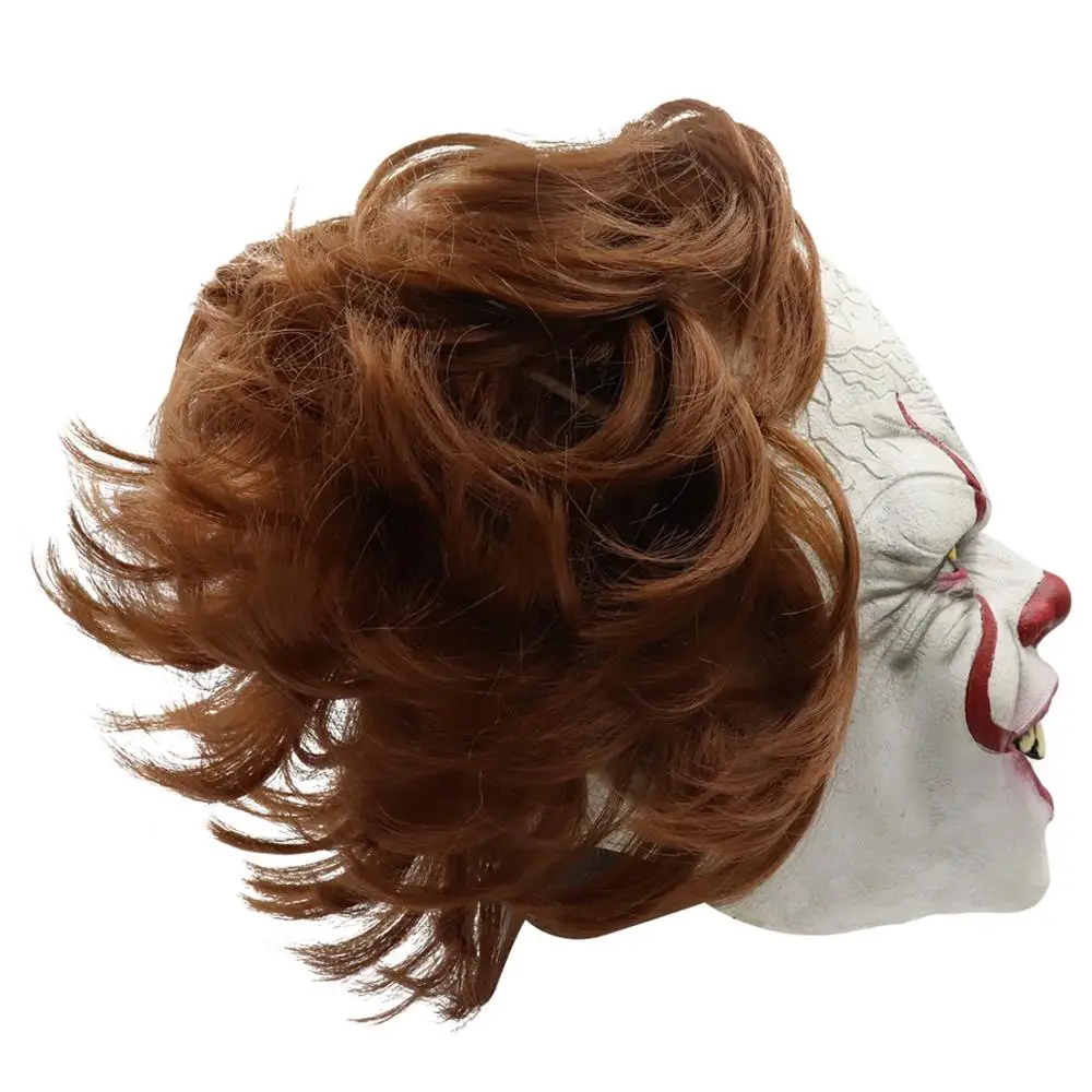 Новинка маска Стивена Кинга It клоуна из страха на Хэллоуин латексная все лицо для