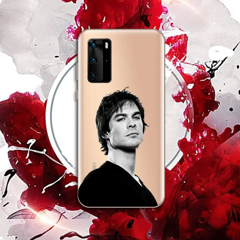 

The Vampire Diaries Stefan Damon Salvatore Phone Case Transparent for Huawei P honor 8 10i 20 30 40 smart 2019