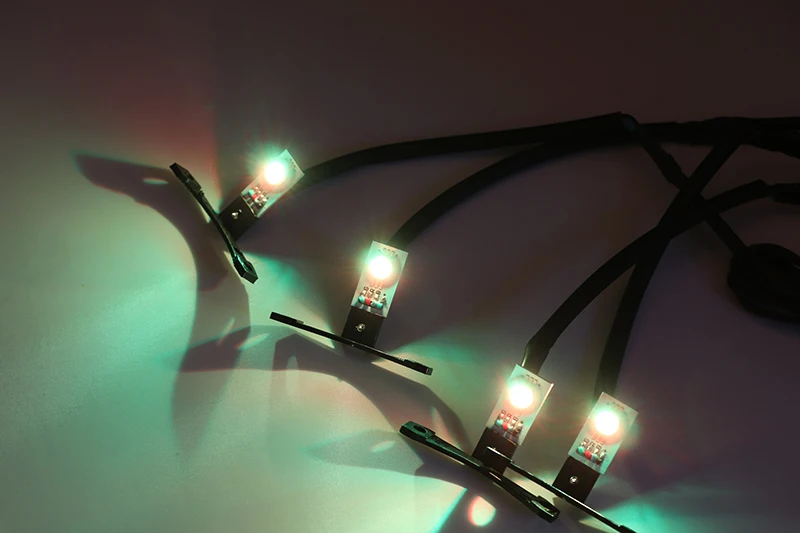 4 шт. многоцветный RGB Demon Eye светодиодный devil eyes с беспроводным пультом дистанционного управления для двойных линз автомобиля мотоцикла фары проектор модифицированный