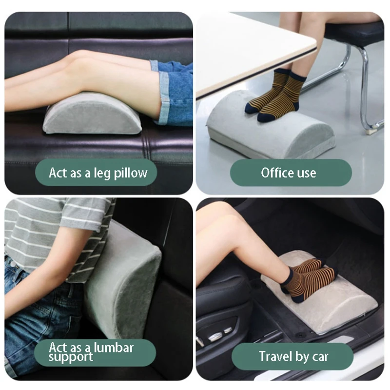 

Ergonomic Seat Cushion Support Footrest Under Desk Foot Stool Pillow for Home Computer Work Chair Travel Feet Cushion