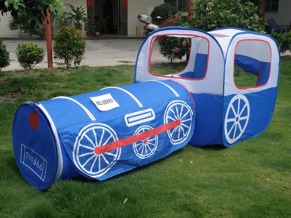 190 см крытый и открытый палатка для поезда складная детская игра трубки игрушка
