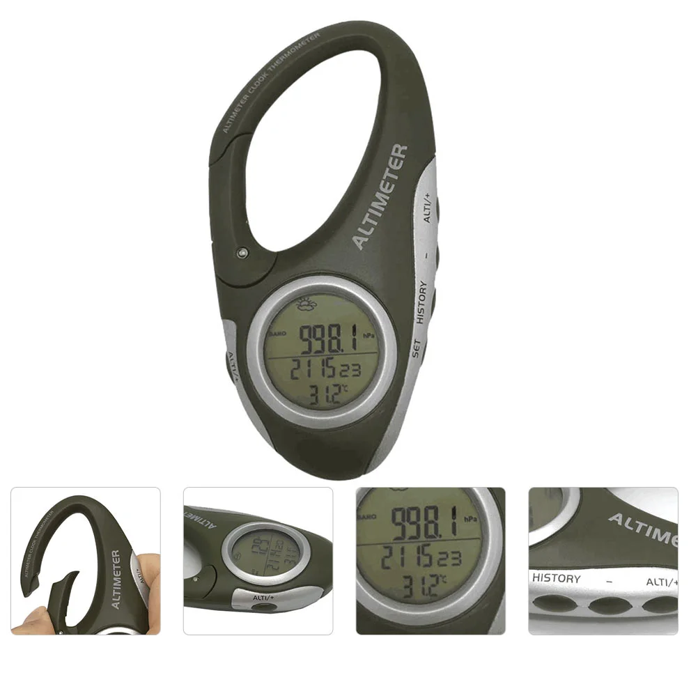 

Durable Carabiner Altimeter Mountaineering Barometer Handheld