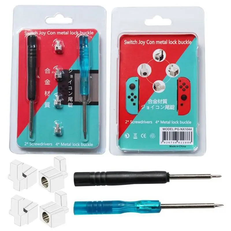 4 шт. застежки из сплава для контроллера NS-Nintendo Switch NX Joy-Con + 2 экрана | Электроника