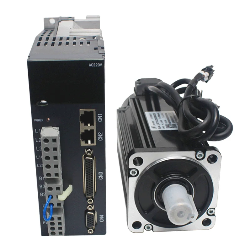 

220 V servo motor driver set 40 / 60 / 80 / 130 flange motor equipment with brake