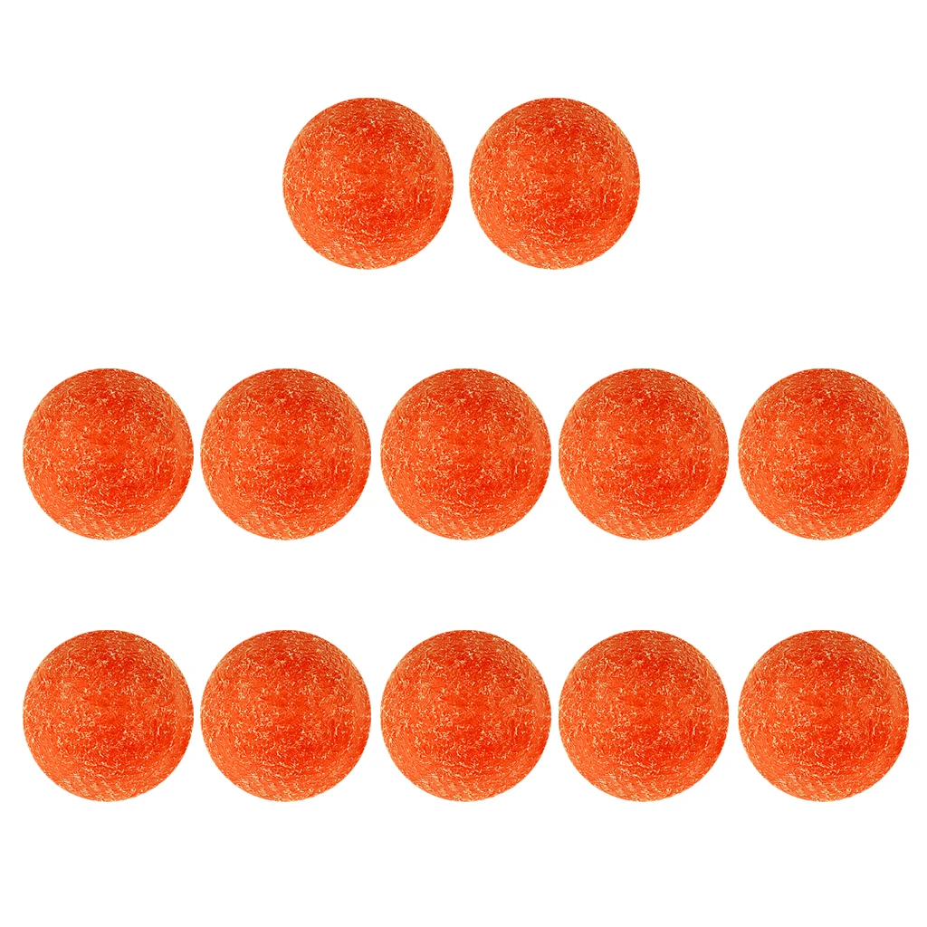 

12Pcs Orange Matte Soccer Table Foosball Balls 36mm Regulation Size