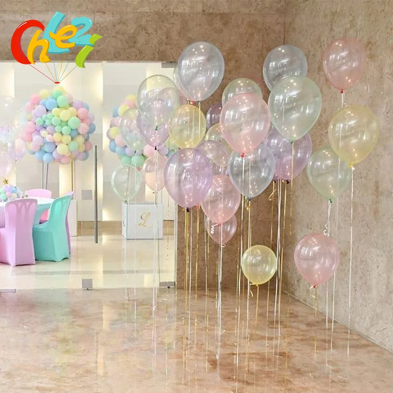 100 шт./лот красочные хрустальные латексные шары украшение для дня рождения