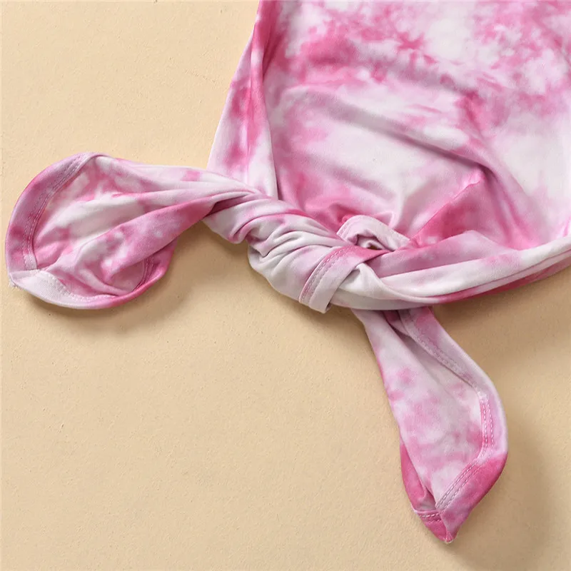 

Cute Baby Sleeping Bags Newborn Infant Swaddle Wrap Cotton Newborn Baby Boy Girl Tie-Dye Blanket Swaddling Wrap Sleep Bag Hats
