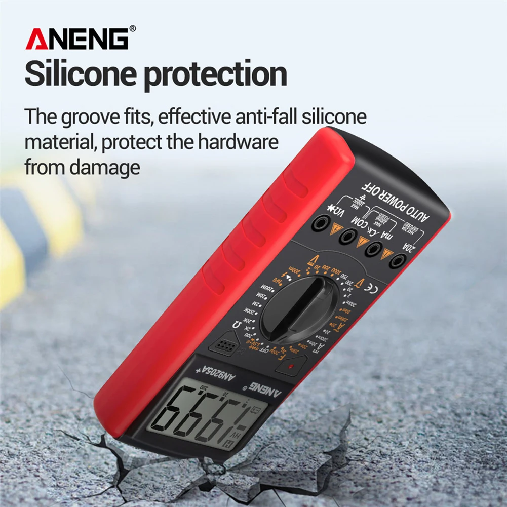 Цифровой мультиметр ANENG AN9205A с ЖК-дисплеем двойной портативный предохранитель
