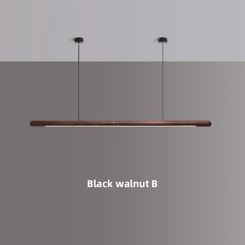 

Скандинавский светодиодный подвесной светильник из цельного дерева для спальни, кухни, подвесной круглый светильник с длинной полосой, современные светильники для гостиной, столовой