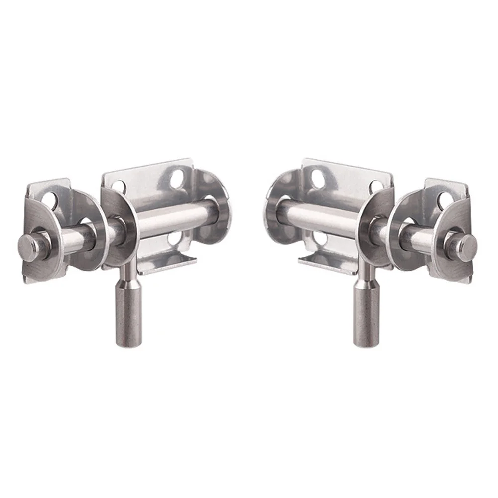 

Stainless Steel Safety Door Bolts Latches Anti-Theft Lock Buckle Thickened Stainless Steel Bedroom Door and Window (Silver