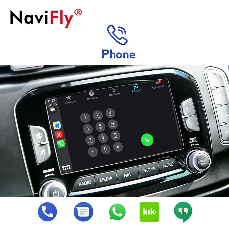 NaviFly Decoder Box Car Radio video CarPlay Android Auto For Alfa Romeo support Wireless Mirror link SWC iDirve Reversing camera |