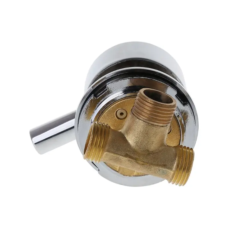 

R58C G1/2" Hot & Cold Water Mixing Valve Thermostatic Mixer Two In & One Out Faucet For Shower Room