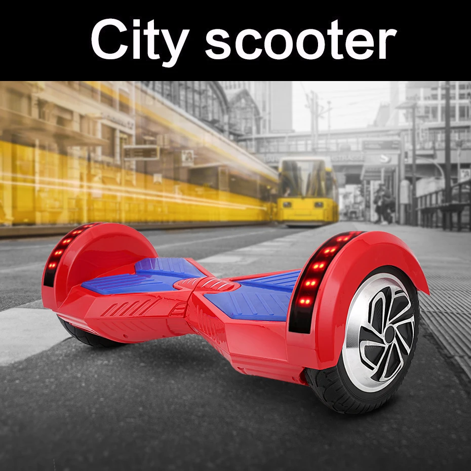 IScooter Ховерборд bluetooth 8 дюймов два колеса умный самобалансирующийся скутер