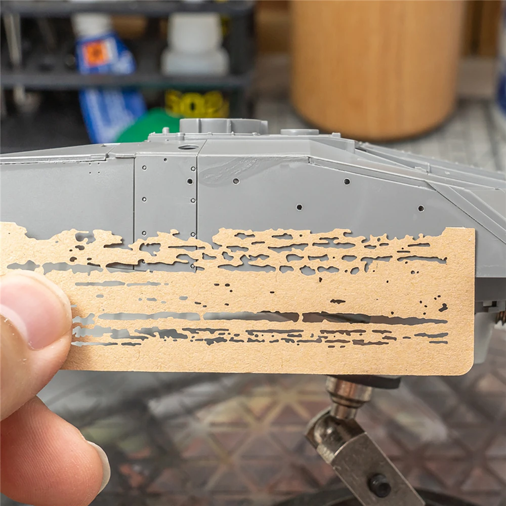 

Декоративное измельчение своими руками, фотообои, картонный инструмент для моделей масштаба 1/24, 1/35, 1/48, модифицированные детали