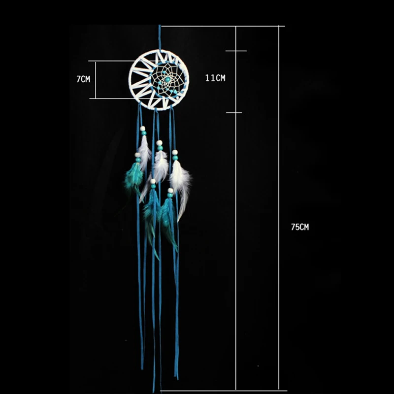 Голубое Ловец снов индийское подвесное украшение для дома спальни гостиной