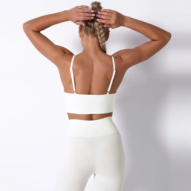 

Seamless Yoga Set Women's Clothing Workout Gym Sportswear Fitness Short Sleeve Crop Top High Waist Leggings Sports Suits