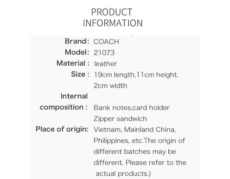 Кошелек на молнии COACH F21073